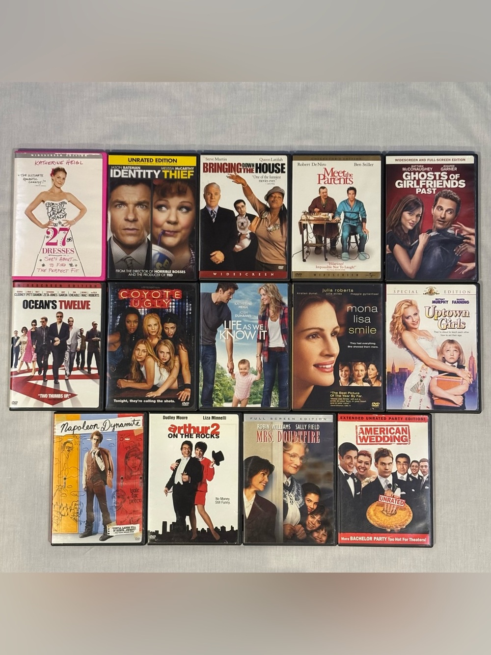 DVD Movie Bundle Lot of 14 - Assorted Comedy & Rom-Com - Pre-Owned EUC